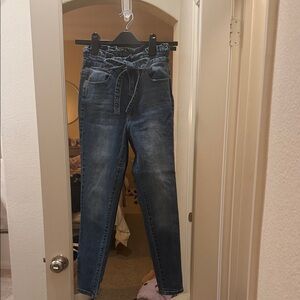 Black Label High Rise Dark Blue Jeans